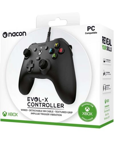 Контролер Nacon - EVOL-X, черен (Xbox One/Series X/S/PC) - 3