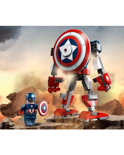 Конструктор Lego Marvel Super Heroes - Роботска броня на Captain America (76168) - 5
