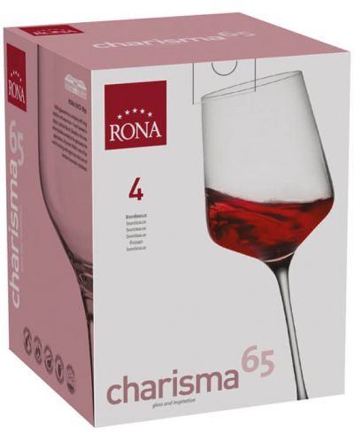 Комплект чаши за вино Rona - Charisma 6044, 4 броя x 650 ml - 3