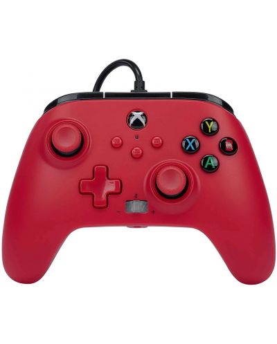 Контролер PowerA - Enhanced, жичен, за Xbox One/Series X/S, Artisan Red - 1