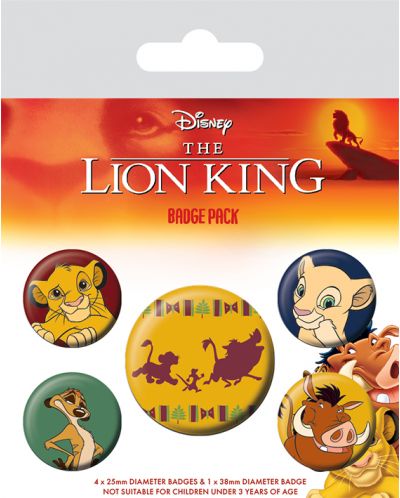 Комплект значки Pyramid Disney: The Lion King - Hakuna Matata - 1