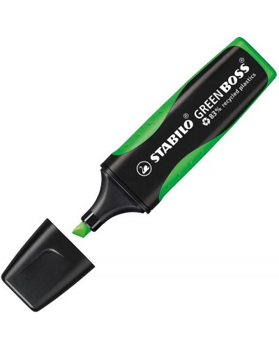 Комплект текст маркери Stabilo Green Boss - Флуоресцентни, 4 цвята - 3
