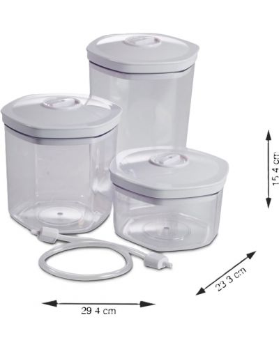 Комплект вакуумни кутии Solis - 1x700 ml, 1x1.4 l + 1x2 l, BPA Free - 6