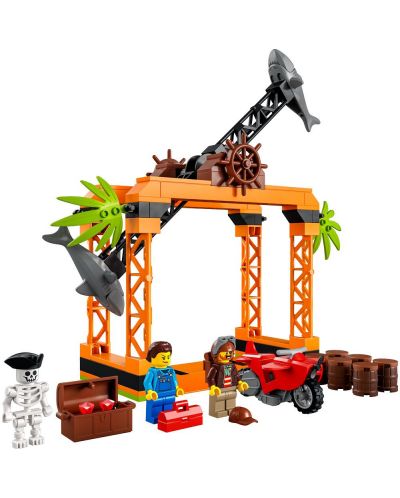 Конструктор LEGO City - Каскадьорско предизвикателство Shark Attack (60342) - 2