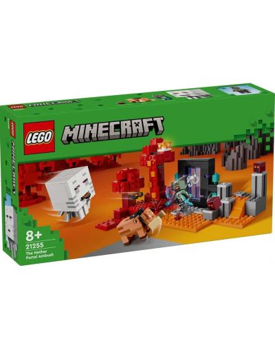 Конструктор LEGO Minecraft - Засада до портала към Ада (21255) - 1