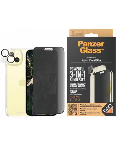 Калъф и протектори PanzerGlass - UWF Privacy, iPhone 15 Plus - 1