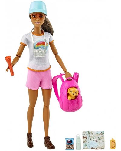 Комплект Mattel Barbie Wellness - Време за разходка сред природата с кученце - 3