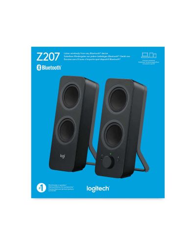 Аудио система Logitech - Z207, 2.0, черна - 6