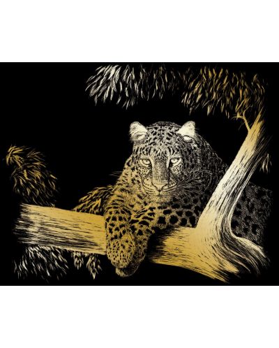 Комплект за гравиране Royal Gold - Леопард, 20 х 25 cm - 1