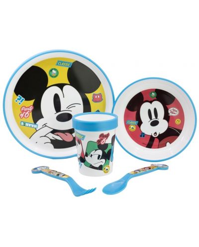 Комплект за хранене Stor - Mickey Mouse Fun-Tastic, 5 части - 1