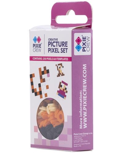 Комплект цветни силиконови пиксели Pixie Crew - Pink, 250 броя - 1
