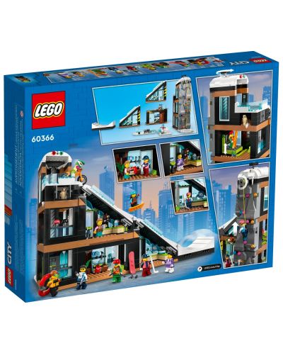 Конструктор LEGO City - Център за ски и катерене (60366) - 10