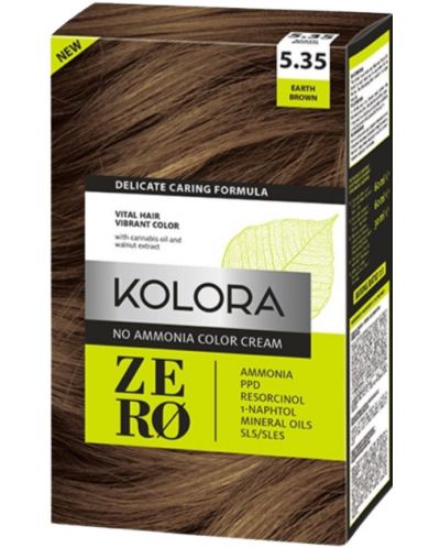 Kolora Zero Боя за коса, 5.35 Земно кафяв - 1
