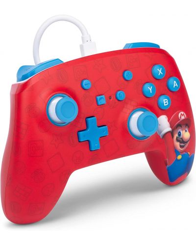 Контролер PowerA - Enhanced, жичен, за Nintendo Switch, Woo-hoo! Mario - 2