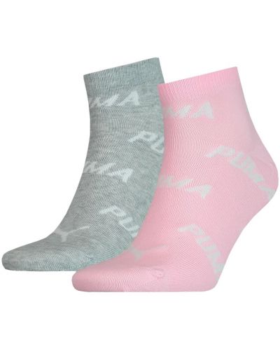 Комплект чорапи Puma - BWT Cushioned, 2 чифта , розови/сиви - 1