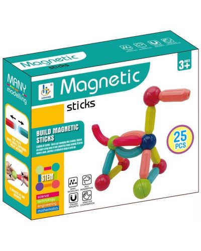 Конструктор Raya Toys - Магнитен, 25 елемента - 3