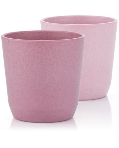 Комплект чашки Reer, 2 броя, розови - 1