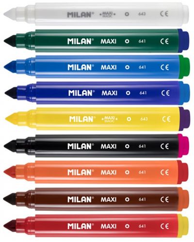 Магически маркери Milan - Maxi Magic, 8 + 2 цвята - 2