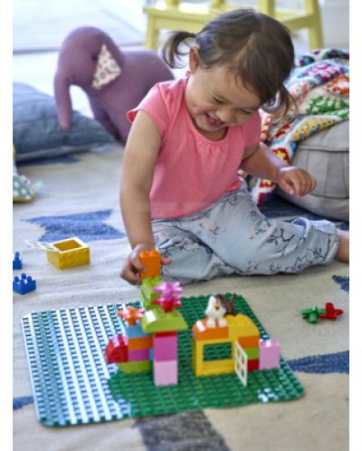 Конструктор LEGO Duplo - Зелена строителна плоча (2304) - 5