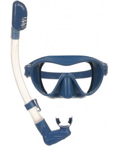 Комплект маска за гмуркане с шнорхел в кутия Zizito - тъмносин - 1