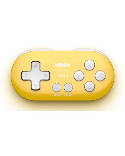 Безжичен контролер 8BitDo - Zero 2, жълт (Nintendo Switch/PC) - 2