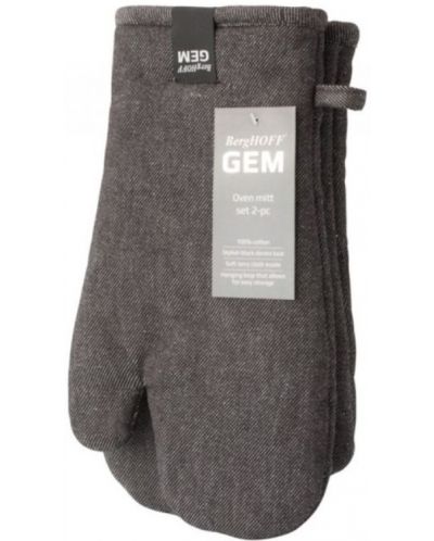 Комплект кухненски ръкавици BergHOFF - GEM, черни - 3