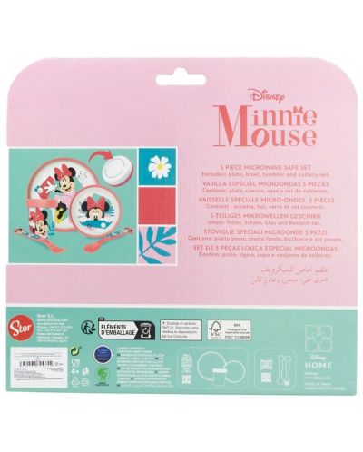 Комплект за хранене Stor - Minnie Mouse Being More Minnie, 5 части - 3