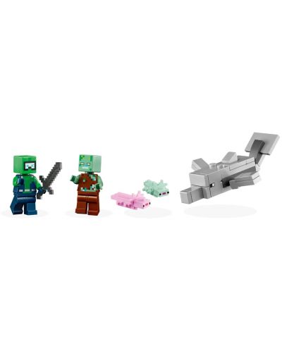 Конструктор LEGO Minecraft - Къща-аксолотъл (21247) - 6
