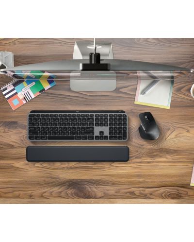 Комплект мишка и клавиатура Logitech - MX Keys S Combo for Mac, безжичен, сив - 8