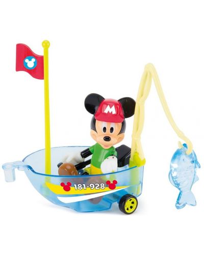 Комплект фигурки IMC Toys - Мики Маус с джип и лодка - 2