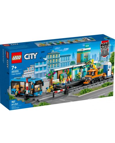 Конструктор LEGO City - Железопътна гара (60335) - 1