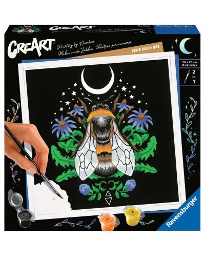 Комплект за рисуване по номера Ravensburger CreArt - Пчела - 1