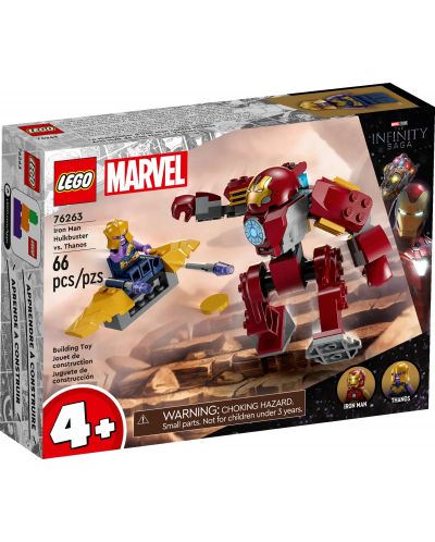 Конструктор LEGO Marvel Super Heroes - Железният човек-Хълкбъстър срещу Tанос (76263) - 1