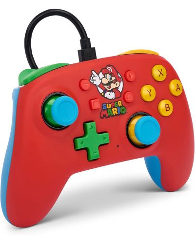 Контролер PowerA - Nano, жичен, за Nintendo Switch, Mario Medley - 2