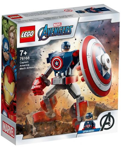 Конструктор Lego Marvel Super Heroes - Роботска броня на Captain America (76168) - 1