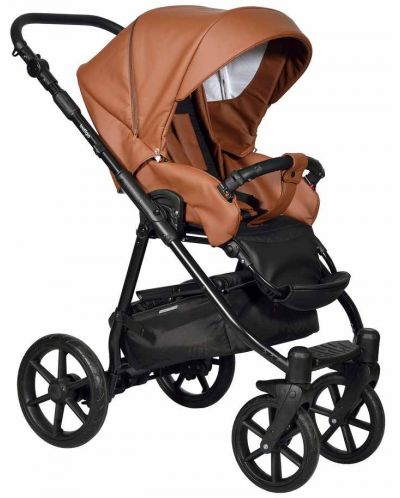 Комбинирана детска количка 3в1 Baby Giggle - Broco Eco, кафява - 3
