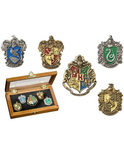 Комплект значки The Noble Collection Movies: Harry Potter - Hogwarts - 2