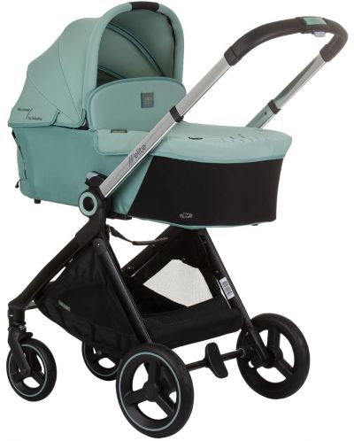 Комбинирана бебешка количка Chipolino - Елит, пастелно зелена - 3