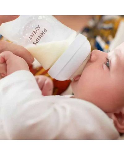 Комплект за новородено от 4 броя шишета Philips Avent - Natural Response 3.0, четка и залъгалка (0-3m) - 10