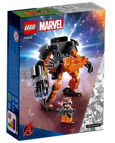 Конструктор LEGO Marvel Super Heroes - Роботската броня на Ракета (76243) - 2