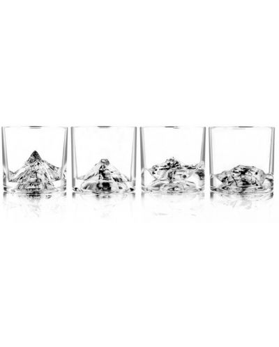 Комплект от 4 чаши за уиски Liiton - Peaks - 1
