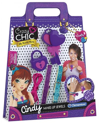 Комплект за красота Clementoni Crazy Chic - С грим и бижу, Cindy - 1