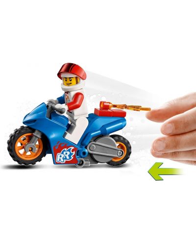 Комплект LEGO City Stuntz - Каскадьорски мотоциклет ракета (60298) - 3