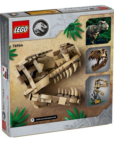 Конструктор LEGO Jurassic World - Череп на тиранозавър рекс (76964) - 9
