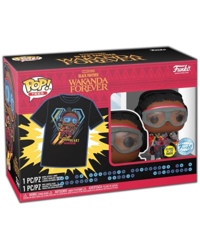 Комплект Funko POP! Collector's Box: Marvel - Black Panther (Iron Heart) (Glows in the Dark), размер S - 6