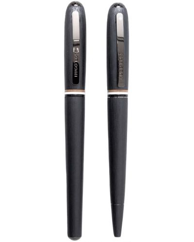 Комплект химикалка и писалка Hugo Boss Contour Iconic - Тъмносиви - 2