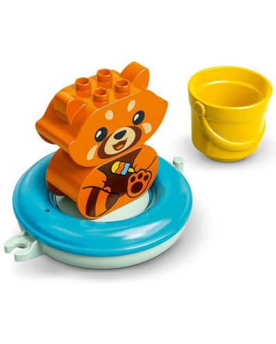 Конструктор LEGO Duplo - Забавления в банята,  Плаваща червена панда (10964) - 3