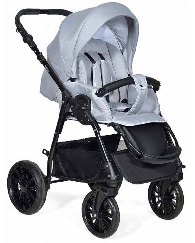Комбинирана детска количка 2в1 Baby Giggle - Toronto, светлосива - 2