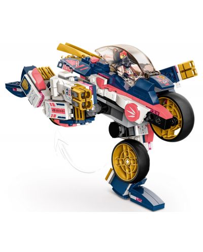 Конструктор LEGO Ninjago - Преобразуващ робот и състезателен мотоциклет (71792) - 5