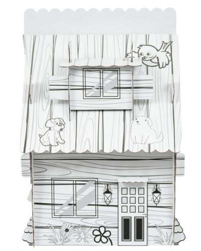 Детски комплект GОТ - Горска къща с животни за сглобяване и оцветяване - 3